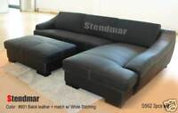 2PC NEW EURO STYLE LEATHER SECTIONAL SOFA SET S562A