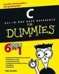 C All-In-One Desk Reference for Dummies by Dan Gookin (2004, Paperback)