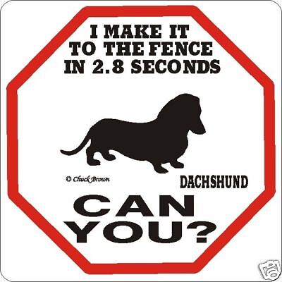 Dachshund 2.8 Fence Dog Sign - Many ...