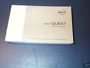 2002 Nissan quest service manual