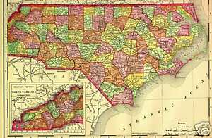 1922 History Genealogy of WAKE County North Carolina NC in Everything Else, Genealogy, County, State History | eBay
