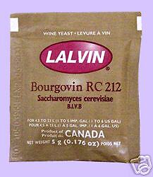 Lalvin Wine Yeast RC212 (wine making supplies)  