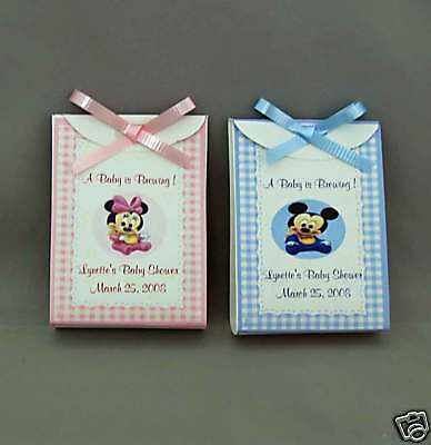 Mickey/Minnie Mouse Baby Shower Tea Favors  