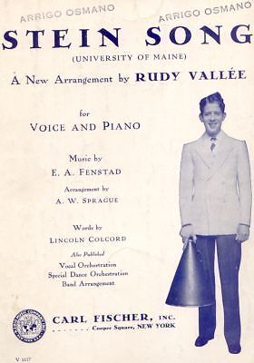 STEIN SONG University of Maine ~ 1930 Rudy Vallee  