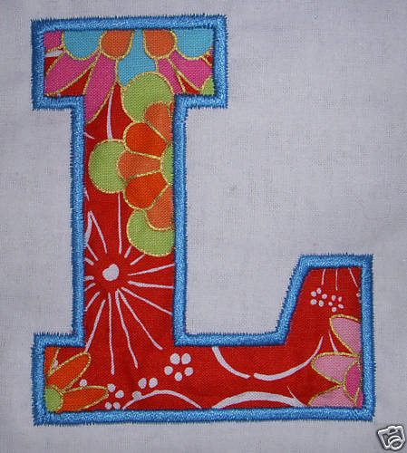 MACHINE EMBROIDERY DESIGNS APPLIQUE ALPHABET FONT #042  