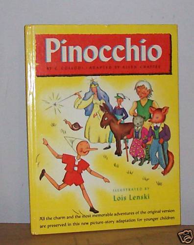 PINOCCHIO By C. Collodi, Chaffee, & Lenski 1946 1st ED  