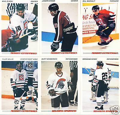 1992/93 Joseph Joe Rybar Merritt Centennials #76  