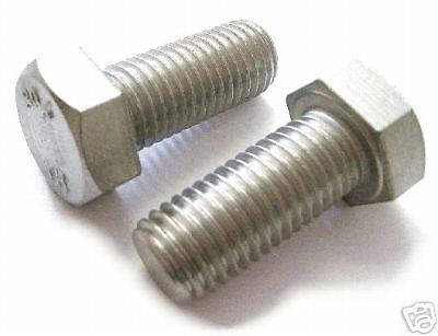 Stainless A480 Hex Cap Bolts 8mm x 1.25 x 30mm 4pack  