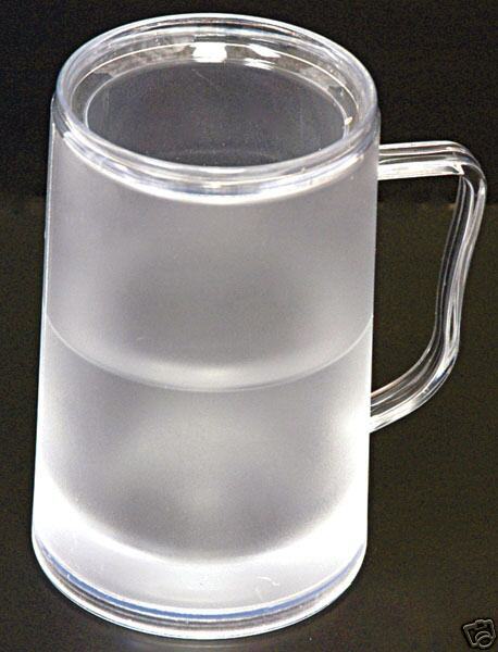 CLEAR FROSTY FREEZER MUGS BOXED  