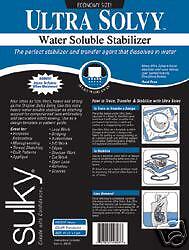 Ultra Solvy Water Soluble Stabilizer Sulky 19.5 x 3yd  