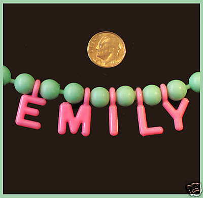 ALPHABET Charms & 4 FT of Pop Beads-PERSONALIZED FUN!!!