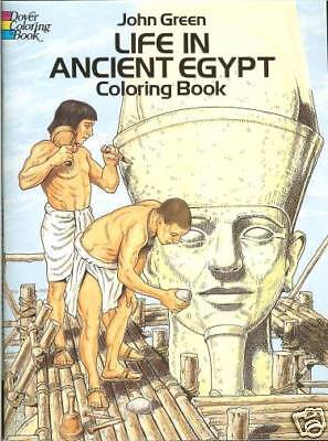 Life in Ancient Egypt Coloring Book  44 detailed drawings to color by 