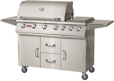 BULL 7 Burner Premium BBQ CART GRILL 28368 +C18038/9LP  