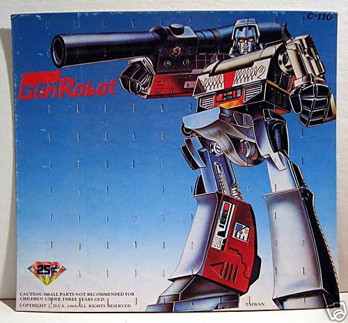 Gun Robot Gumball Vending Machine Card Old Stock  