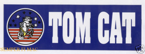 14 TOMCAT FLY NAVY BUMPER STICKER USS DECAL US NAVY  