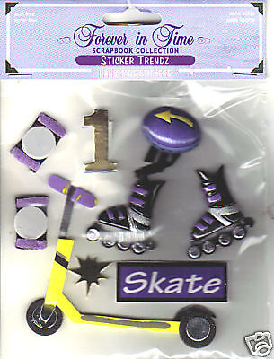 Forever in Time Sticker Trendz 3D Embellishments Wheels