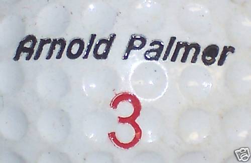 SIGNATURE   ARNOLD PALMER LOGO GOLF BALL BALLS  