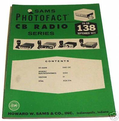 SAMS PHOTOFACT CB 138 SEPTEMBER 1977 CB RADIO SERIES  