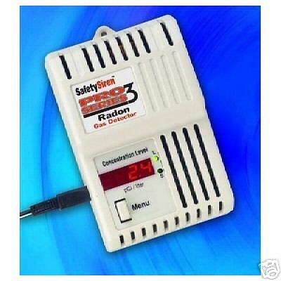 Safety Siren Pro3 Radon Gas Detector FREE PRIORITY SHIP  