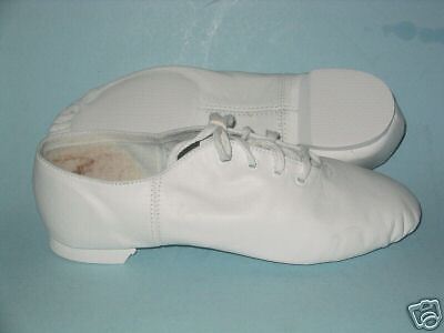 Capezio CG02 split jazz dance shoes white 9.5 M adult  