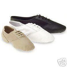 Capezio 358 split sole jazz dance shoes tan 3 W adult  
