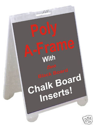 Sidewalk sign A Frame With Chalkboard Inserts  GREENBOARD CHALKBOARDS