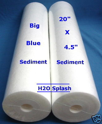 Big Blue 20 x 4.5 Sediment Water Filter (2) Replacement  