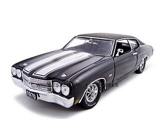 1970 CHEVROLET CHEVELLE SS 454 BLACK 124 DIECAST  