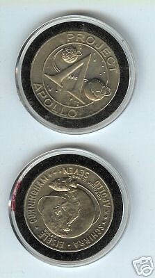1968 APOLLO 7 VII coin medallion Schirra Cunningham   