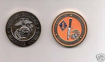MARINE CORPS 3RD BATTALION 7TH MARINES CHALLENGE COIN  