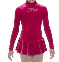 MONDOR 2712 VELVET ICE SKATE SKATING DRESS GIRLS YJ  