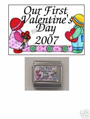 1st Valentines Day Dolls W/Date Custom Italian Charm  