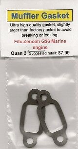 Zenoah G26 Marine Exhaust/Muffler Gasket 2 Pack NIP  