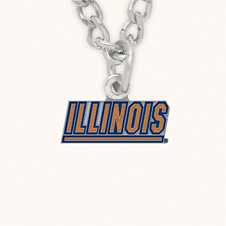 University of Illinois Fighting Illini Necklace Logo