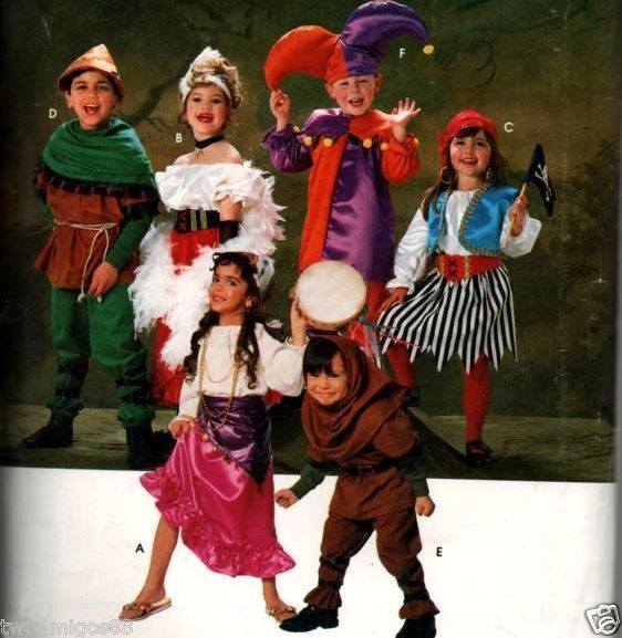 Sewing Pattern Costume Hunchback Robin hood Pirate More  