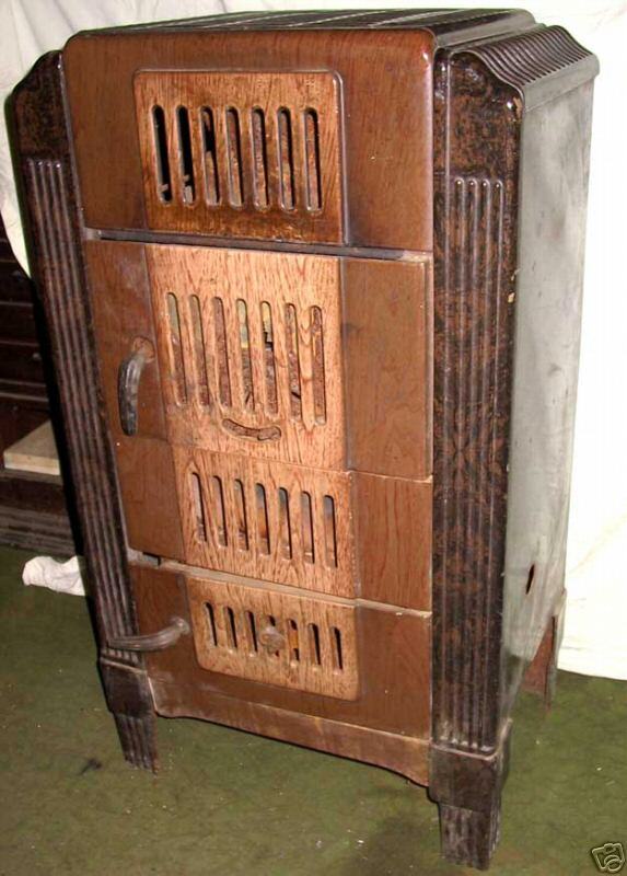 Large Art Deco Style Parlor Stove (Excellent Condition)  