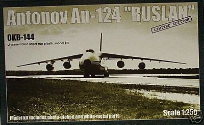 Antonov AN 124 Ruslan Soviet Cargo Aircraft 1250 NIB  