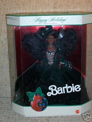 BARBIE 1991 HOLIDAY BARBIE black issue #2696  