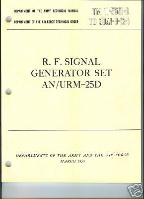 Signal Generator Set AN/URM 25D, Operator/Maint  