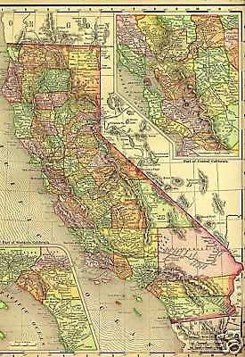 1914 History of Mendocino & Lake County California CA  