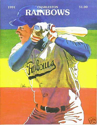 1991 Charleston Rainbows Minor League Program  