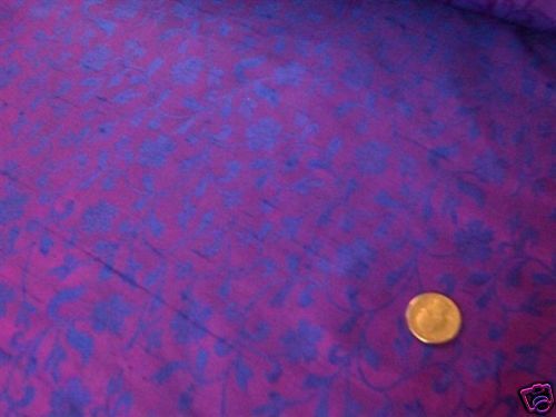   SILK DUPIONI JAQUARD DAZZLING IRIDESCENT PINK W/ BLUE 4.3yd  