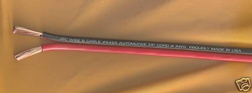   GAUGE AWG POWER SUPPLY CORD CABLE ZIP WIRE RED BLACK JSC WIRE & CABLE