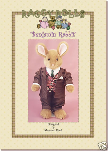 Primitive/Homespun RAG DOLL Rabbit SEWING/CRAFT PATTERN  