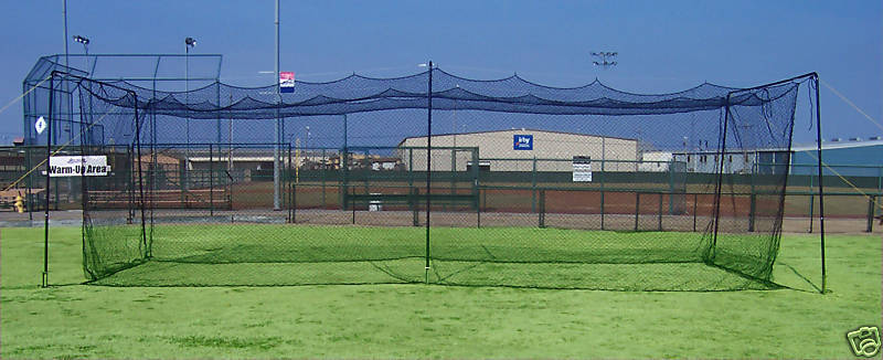 THIS BATTING CAGE IS NO LONGER BLACK POWDER COLOR AS SHOWN   IS IS 