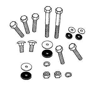 1937 38 39 40 FORD BODY FRAME BOLT KIT RESTO STREETROD  