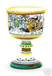 Italian Pottery Deruta Goblet Raffaellesco D8RF  