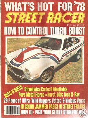   STREET RACER HURST OLDS VEGA VETTE TURBO BOOST MUSKIE BONNETS  