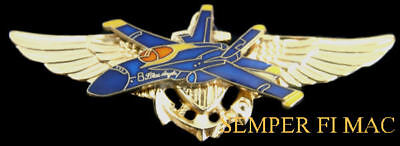 US NAVY BLUE ANGELS F-18 HORNT TEAM 8 PIN SET MARINES PILOT CREW WING AIRSHOW