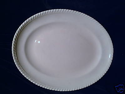 British Empire Ware Mardi Gras Yellow Oval Platter  